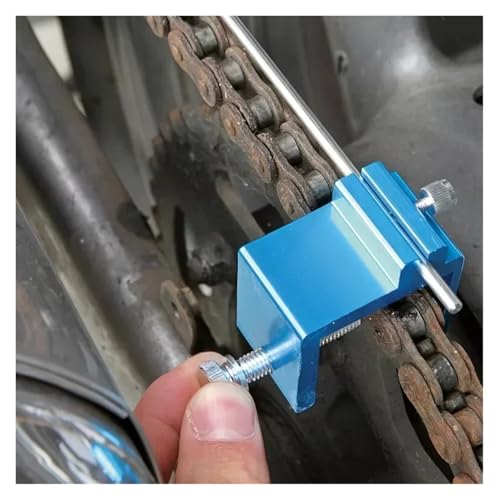 Universal Motorcycle Chain Sprocket Alignment Tool – Compatible with Most Motorcycles ATVs Dirt Bikes – Chain Alignment Tool for Precise Adjustment(Blue) - color: Blue