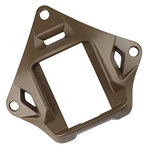 Tactical Helmet NVG Mount Shroud Steel Sports Camera Bracket Base for Fast Helmet - color: Tan