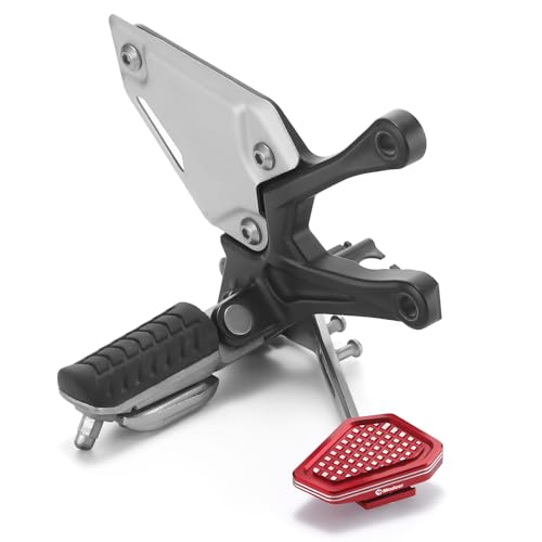 Modeer Motorcycle Rear Brake Pedal Extension Compatible with Z900 2017-2024 (NOT 2025), Ninja ZX-4R / ZX-4RR 2023-2025, Ninja ZX-6R 2015-2025 (red) - color: red, size: Modeer
