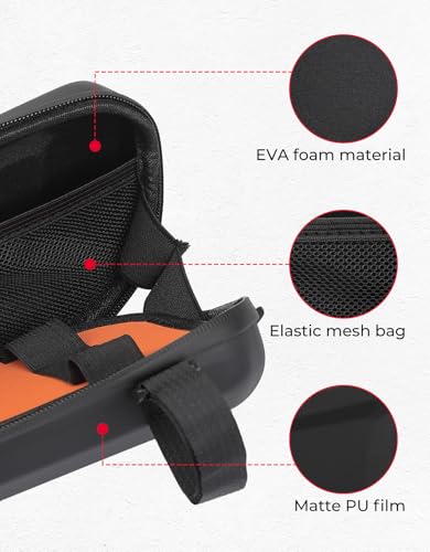 KEMIMOTO Motorcycle Side Bag, EVA Hard Shell Tool Bags Compatible with Rebel 300 500 (2017-2026) - Universal Motorcycle Saddlebag Side Frame-Mounted and Rear Storage Right 2.5L - style: Eva-right