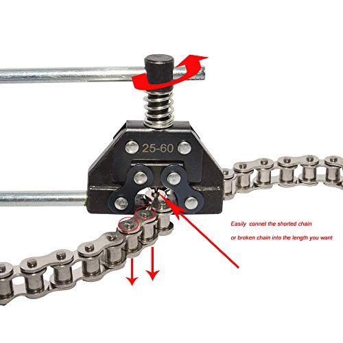 FDJ #25-60 Roller Chain Breaker Cutter Chain Holder Puller Kits Chains Replacement Set