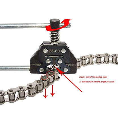 FDJ #25-60 Roller Chain Breaker Cutter Chain Holder Puller Kits Chains Replacement Set