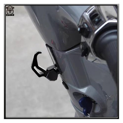 Motorcycle Helmet Hook Luggage Bag Hook Holder Hanger Fit for Vespa Sprint150 Primavera150 Primavera 150 Accessories(Black) - color: Black