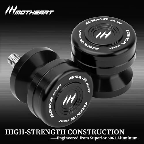 M8 Motorcycle Swingarm Sliders For GSX-R600 1992-2026 GSX-R 600Z 2022-2026 Swingarm Spools CNC Aluminum Heavy-Duty gsx-r 600 600z Accessories (Black) - color: Black