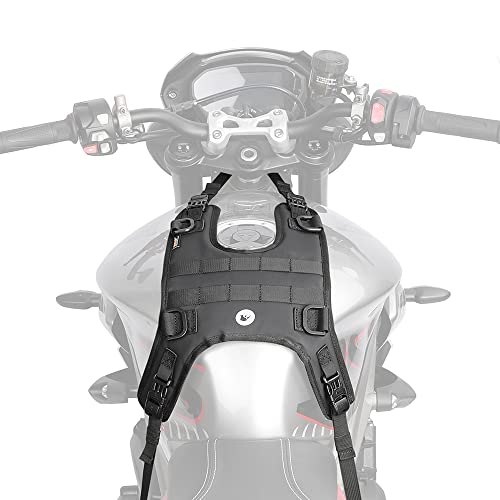 Rhinowalk Motorcycle Tank Bag/Bumper Bag Universal Saddle Bag Mounting Base - color: Black, size: Fuel tank mounting base