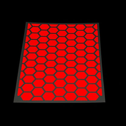 RydeSafe Reflective Decals - Hexagon Kit - Large - color: Red