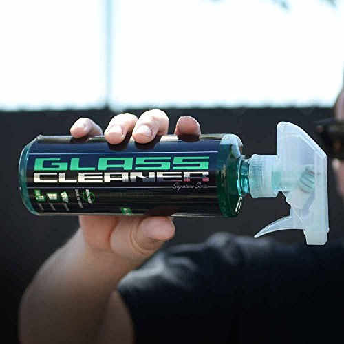 Chemical Guys CLD_202 Signature Series Glass Cleaner (Works on Glass, Windows, Mirrors, Navigation Screens & More; Car, Truck, SUV and Home Use), Ammonia Free & Safe on Tinted Windows, 128 fl oz - style: 128 oz