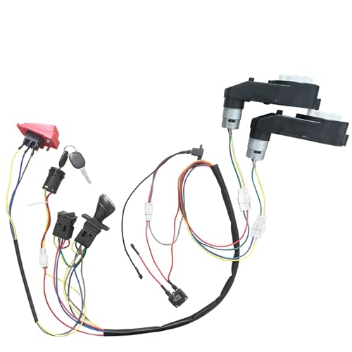 JRRXM 12V Motor Gearbox Wires Harness Conversion Kit Set for Power Wheels Trax Upgrade,DIY Self-Made High-Speed Ride On Toys Electric Car Complete Set of Parts,Fast,6V - size: 12V