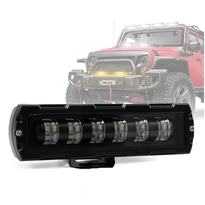 6-Inch Off-Road Vehicle Modified Led External Warning Light Motorcycle Universal High-Brightness Flashing Spotlight Work Light For Trucks Atv Utv Boats (Style B) - style: Style B
