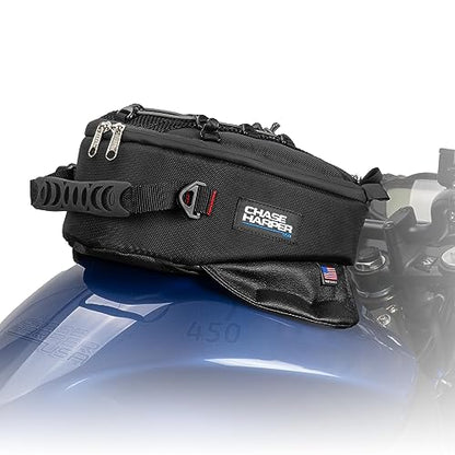Chase Harper USA 450M Magnetic Tank Bag, Water-Resistant, Tear-Resistant, Industrial Grade Ballistic Nylon with Anti-Scratch Rubberized Polymer Bottom - Blue - style: 450 Tank Bag - Magnetic Mount - Blue