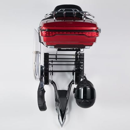 Mofun Tour Wall Mount Storage Rack Detach Depot Wall Rack Compatible with Harley Detachable And Products Including Tour Pack Mounting Racks, Sissy Bars, Luggage Racks, Rider Backrests Windshields