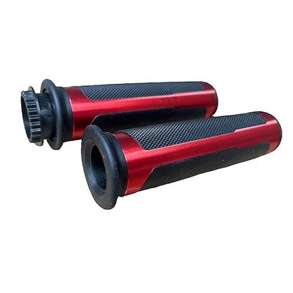 Universal Motorcycle Brake Lever 7/8 Inch 22mm Handlebar Brake Master Cylinder Clutch Levers Set + Hand Grips + Handlebar Ends Set Fit for Harley Honda Kawasaki Suzuki Yamaha Red - color: Red-Set
