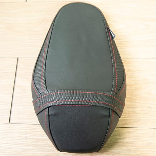 Motorcycle Leather Rear Passenger Seat Cushion Pad Set fit for Z900 Z 900 2017 2018 2019 2020 2021 2022 2023 2024 Pressure Relief Soft Saddle Pillion, Black - color: Rear - Black
