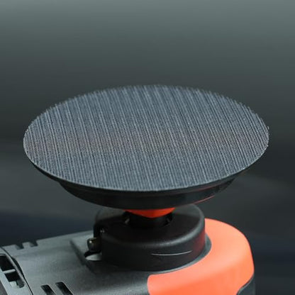 SPTA 2Pcs RO Rotary Flexible Backing Plate, Hoop-and-Loop Face PU Soft Backing Pad Used On Rotary Polisher Sander for Sanding Polishing Buffing Finishing (5/8"-11 Thread, Orange, 6Inch (150mm)) - size: 6Inch (150mm), style: 5/8"-11 Thread