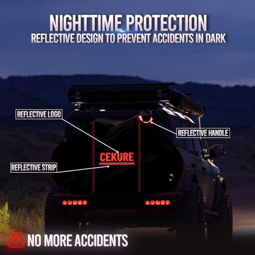 Heavy-Duty 600D, 1-2 Bikes Bike Cover Transport on Rack - Accident Proof Reflective Design Bike-Covers for 2 Bikes on Rear Bike Rack Ultra Waterproof Ebike Cover - size: 82x38x47 inches (Transport)