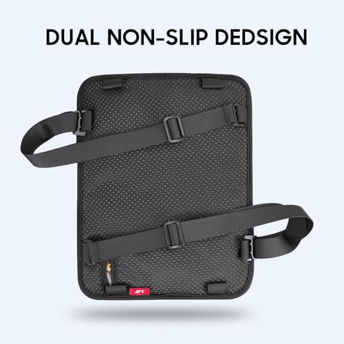 JFT Motorcycle Air Cushion Seat Pad, Pressure Relief Ride Motorcycle Air Cushion Large for Cruiser Touring Saddles (Black)