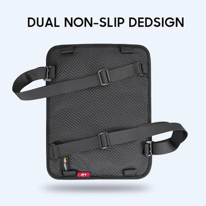 JFT Motorcycle Air Cushion Seat Pad, Pressure Relief Ride Motorcycle Air Cushion Large for Cruiser Touring Saddles (Black)