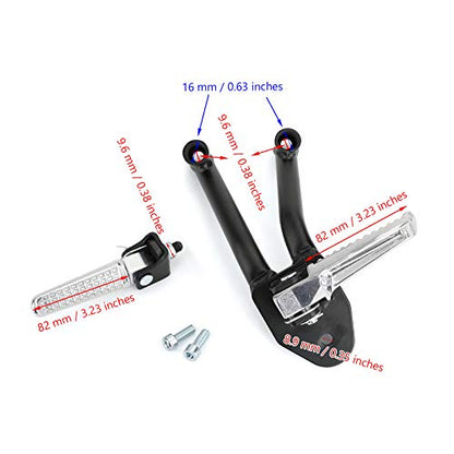 Topteng Rear Foot Pegs Footrests Passenger for Honda CMX300 Rebel 300 2017-2024, CMX500 Rebel 500 2017 2018 2019 2020 2021 2022 2023 2024