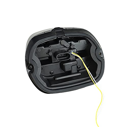 Black Yellow turn signal LED Tail Light Upgrade HD Tail Lights Assemblies for Harley Dyna Road King Electra Glide Street Bob Touring, harley davidson parts led lights for motorcycles - color: Yellow turn signal