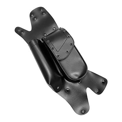 Motorcycle Saddlebag For Road King Touring For Electra Glide Guard Crash Bar Bags with Water Bottle Holder Waterproof Toolkit (Left Side)