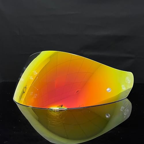 HJ-17 Helmet Visor Replacement,UV Protective Helmet Face Shield Compatible with CL-MAX II,IS-MAX BT,SY-MAX III,IS-MAX II,CL-MAX 3,C90,C91,C91N(Revo Clear Red-Day&Night Use) - color: Revo Clear Red-day&night Use