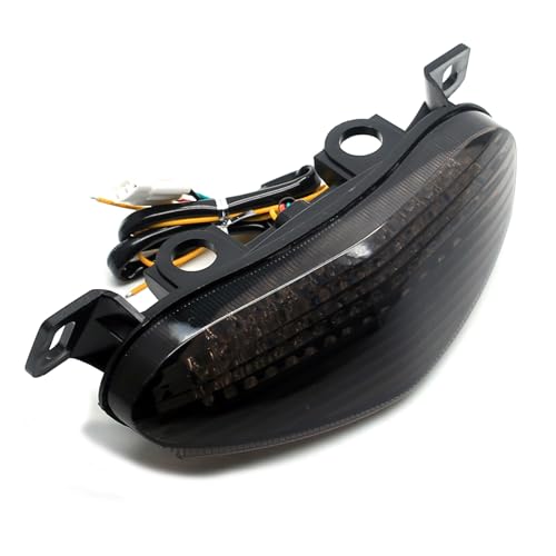 MZS Motorcycle Tail Light Turn Signal LED Integrated Blinker Smoke Compatible with EX 650 EX650 ER6n ER6f 2009-2011 / KLZ1000 KLZ 1000 2012-2018 / EX400 2011-2013 / ER-4N 2011-2013 - size: ER6N/EX650/KLZ1000