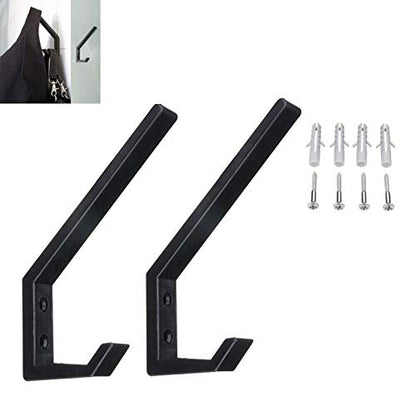 4Pcs Motorcycle Helmet Holder Jacket Hanger Hook Motorbike Wall Mount Rack Stand, Black