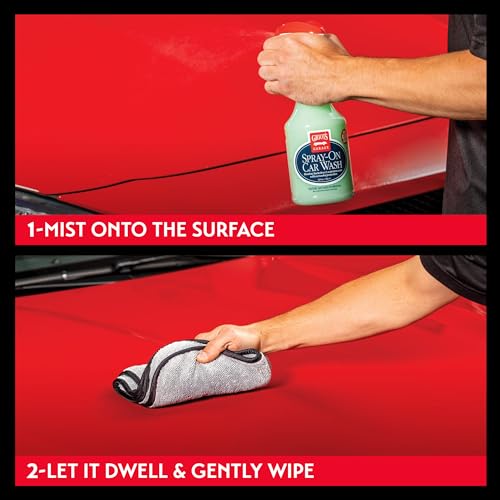 Griot's Garage Spray-On Car Wash for Vehicle Cleaning and Detailing, Rinseless and Waterless, No Hose and Bucket Needed, With Carnauba Wax Protection, 11065, 35oz - size: 35 Fl Oz (Pack of 1)