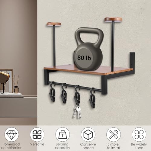 Motorcycle Helmet Holder Wall Mount, Helmet Organizer Rack with Hooks and 4 Glove Clips, Baseball Headgear Plate Rack Display Organizer, Helmet Stand Hanger for Motorcycle Accesories Storage