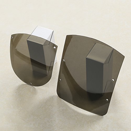 SLMOTO Motorcycle Windshield Quarter Fairing Kit Fit for Harley Dyna 1995-05 XL 88-later FXR 86-94 - color: Smoke Windshield
