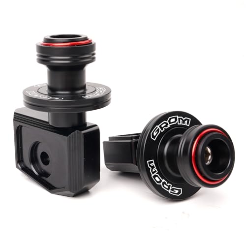 Compatible With Grom 125 2025 MSX 125 MSX125 2013-2023 2024 2025 Grom Accessories CNC Motorcycle Swingarm Spools Sliders Rear Wheel Axle Stand Screws Adapter (Red) - color: Red