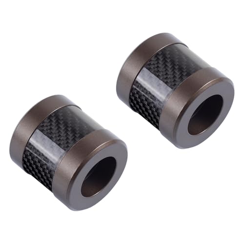 Advanblack Protek Machined CNC Alumium with Carbon Fiber Inlay Crash Bar Slider (Bronze CNC w/Carbon Inlay) - color: Bronze CNC w/ Carbon Inlay