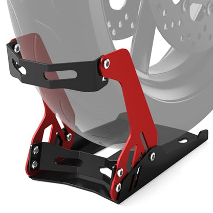 Electric Dirt Bike Wheel Chock MotorcycleTrailer Stand 1800 lb Universal for 8"-21" Ebike for CRF TTR KLX 110 PW CRF KX 50 85 Surron Sur ron Light Bee S/X LBX X260 TTR 125 90 230 Adjustable