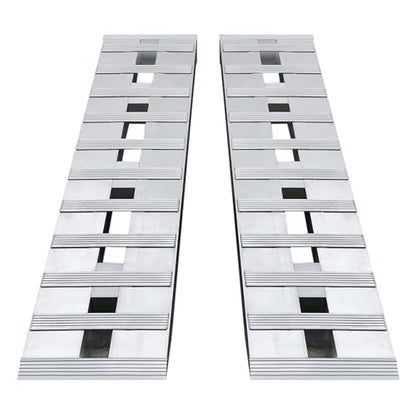 Loading Ramps 6000 Lbs, 2Pcs Folding Powerspots Loading Ramps for Pickup Trucks Bed,Truck Car Auto Trailers Ramps with Load Straps for Motorcycles, ATV/UTV, Lawn Mmowers, Tractors, 60" L x 12" W