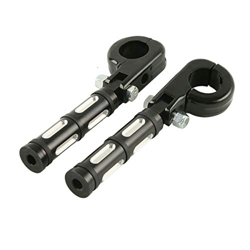 SLMOTO 1 1/4" Adjustable Engine Guard Highway Foot Peg Footpegs fits for Harley Davidson/Honda/Yamaha/Kawasaki/BSA/Norton/Triumph