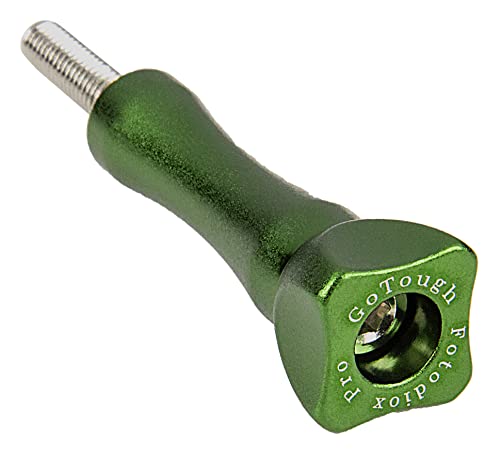Fotodiox GoTough 45mm Green Metal Thumbscrew Compatible with GoPro HERO3, HERO3+, HERO4, HERO5, HERO6, HERO7 2-Prong Mounting System Pro - color: Green, size: Long
