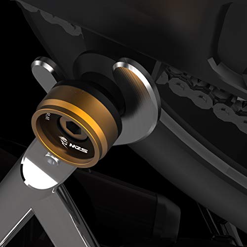 MZS 8MM Swingarm Spools Sliders Stand Universal M8 Black Compatible with CBR 600 F2 F3 F4 F4i CBR600RR CBR1000RR GSXR600 GSXR750 GSXR1000 GSXS750 SV650 ZX6R ZX10R Z650 Z900 Z1000 EX400 EX650 Daytona - color: Black, size: Aluminum