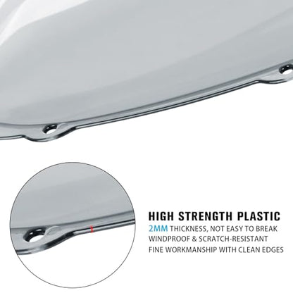 Motorcycle Windscreen Windshield Replacement for Ducati Panigale V4 2025 2026 PC Windscreen Double Bubble (Clear) - color: clear