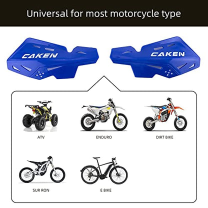 Universal 7/8" 22mm and 1 1/8" 28mm Handle Bar Hand Guards CNC Bracket for Dirt Bike Motocross ATV Scooter for CRF KLX KX LTR TRX SX SXF EXC XCW Grizzly Hawk 250 Bicycles-Blue - color: Blue