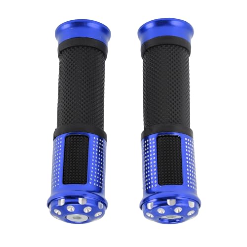23 x 25 mm Universal Motorcycle Hand Grips Cover Non Slip Aluminum Alloy Rubber Handlebar Grips for Motorcycle Scooter Bicycle ATV Blue 1 Pair