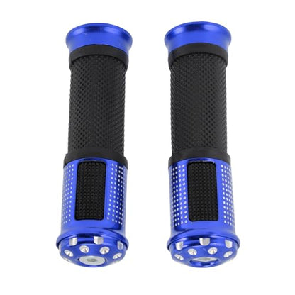 23 x 25 mm Universal Motorcycle Hand Grips Cover Non Slip Aluminum Alloy Rubber Handlebar Grips for Motorcycle Scooter Bicycle ATV Blue 1 Pair
