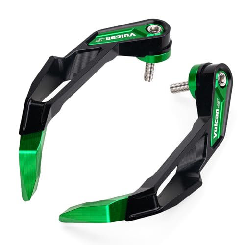 MOWOK Fit for Vulcan S 650 900 Vulcan S650 S900 650s VN650 EN650 VulcanS 2015-2023 2024 2025 Accessories Motorcycle Clutch Brake Lever Hand Guards handguard Handlebar Protector (Green) - color: Green