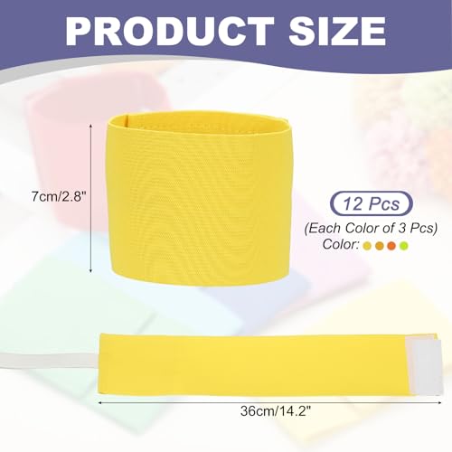 Soccer Captain Armband Elastic Wrist Arm Bands Adjustable Player Team Leader Anti-Slip Badge Sports Accessories - color: Sunburst