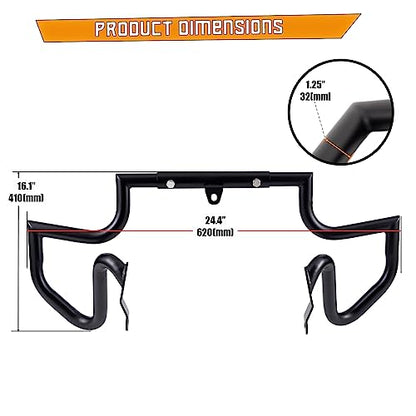 Kinglemc Crash Bar Engine Guard Highway Freeway Bar for Harley V-Rod Vrod Night Rod Muscle VRSC VRSCF VRSCA (Black) - color: Black