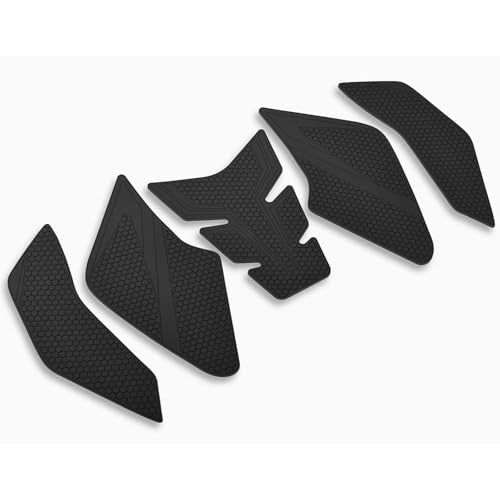 Motorcycle Tank Grip Protector Pads, Anti-Slip Honeycomb Design, Compatible with Suitable for Suzuki GSX-8S 2023- GSX-8R 2024- (Black) - color: Black