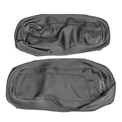 Dasen Saddlebag Speaker Lid Bra Protective Covers PU Leather Compatible with Harley Touring Road King Electra Road Street Glide 1993-2013