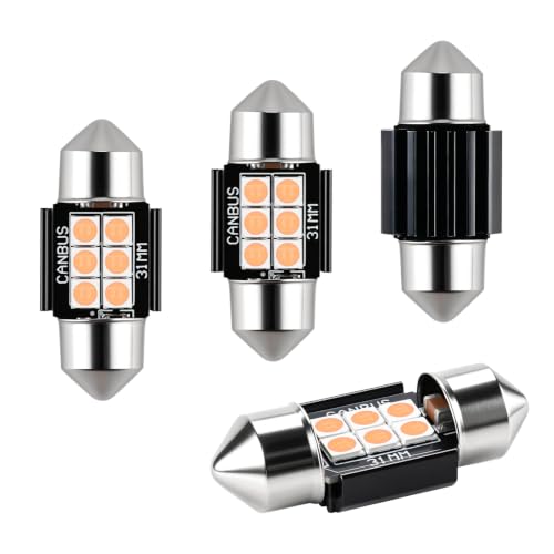 iBrightstar 9-30V Extremely Bright DE3175 DE3021 Festoon LED Bulbs Error Free 1.25" 31mm for Interior Map Dome Lights and License Plate Courtesy Lights, Purple - color: Purple, size: 31mm