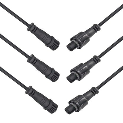 Waterproof Connector 2 Wire,22AWG 2Pin Male Female Plug LED Connector with IP68,30CM Extension Cable for Car,LED Strip Lights(3Pack) - size: 22AWG 2pin led connector