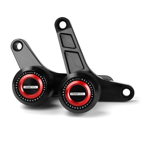 Motorcycle Frame Sliders Falling Protection CNC Compatible with Ninja 1100SX ABS/ABS SE 2025 Crash Protector Pad Engine Fairing Guards Ninja1100SX Ninja 1100SX Accessories (Red) - color: red