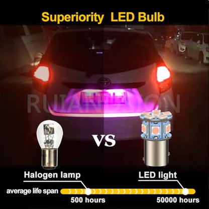 Ruiandsion 2pcs 6V 1157 BAY15D LED Bulbs 5050 12SMD Pink LED Light Bulbs for Back Up Reverse Lights Brake Lights Tail Lights - color: Pink, size: 1157/BAY15D